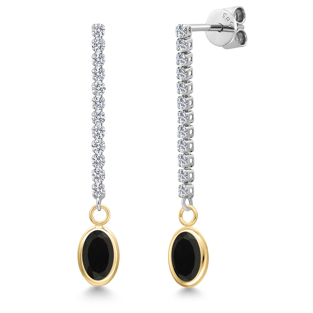 Earrings in 14K Two Tone Gold