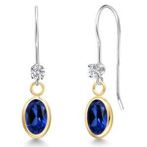 Earrings in 14K Two Tone Gold