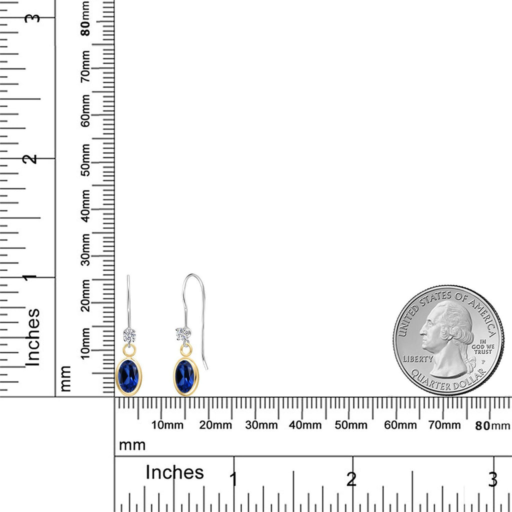 Earrings in 14K Two Tone Gold