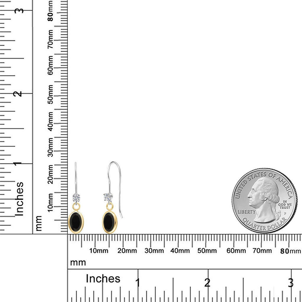 Earrings in 14K Two Tone Gold