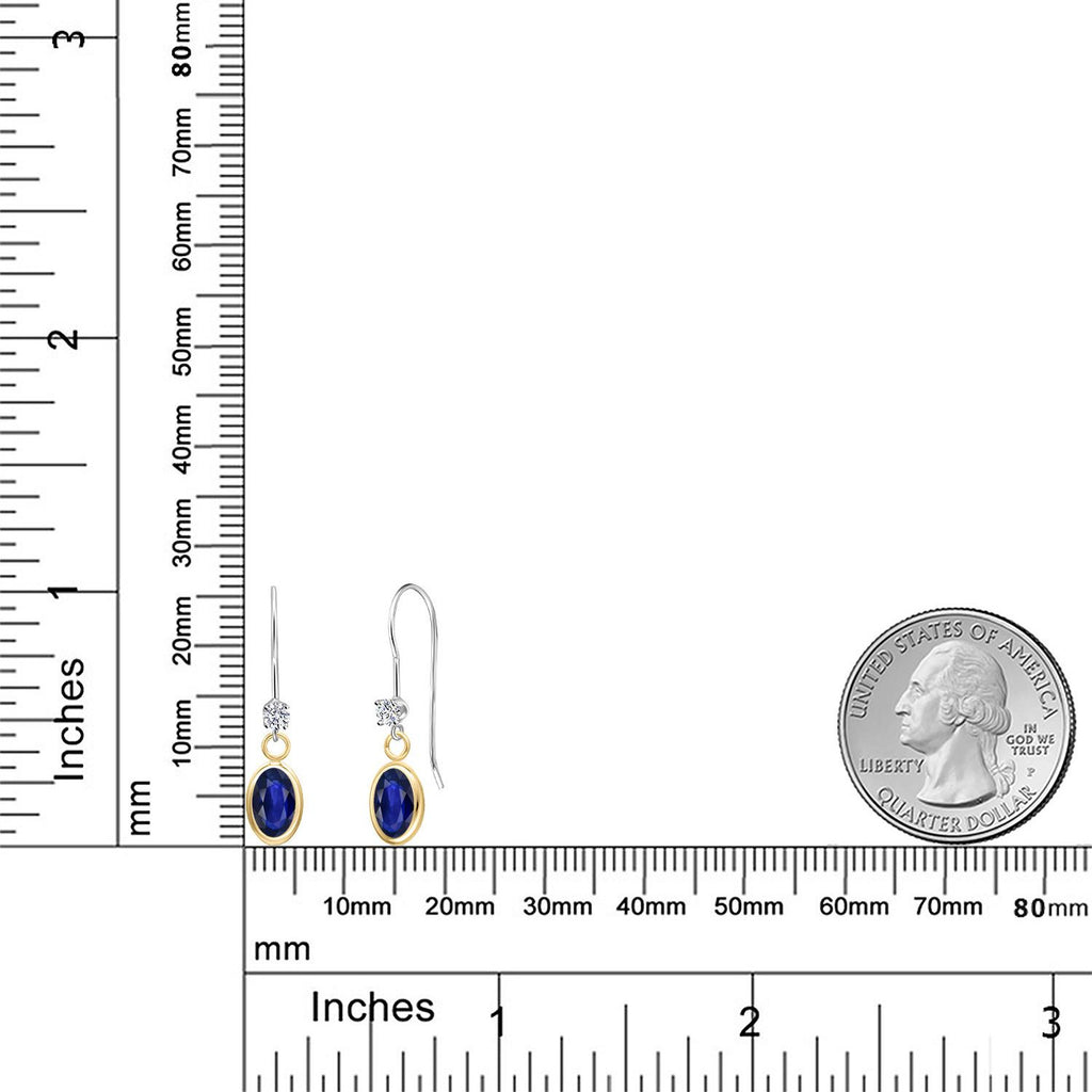 Earrings in 14K Two Tone Gold