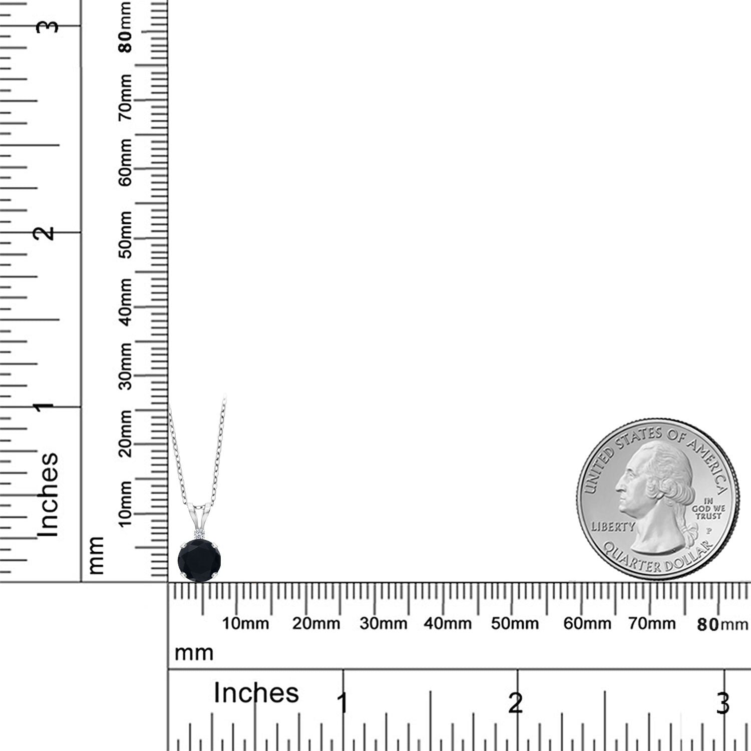 Necklace in 14K White Gold