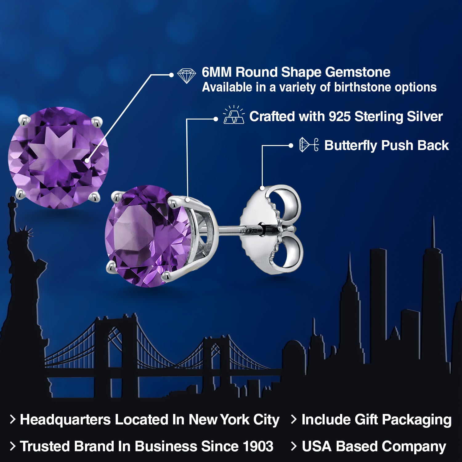 Earrings in 925 Sterling Silver