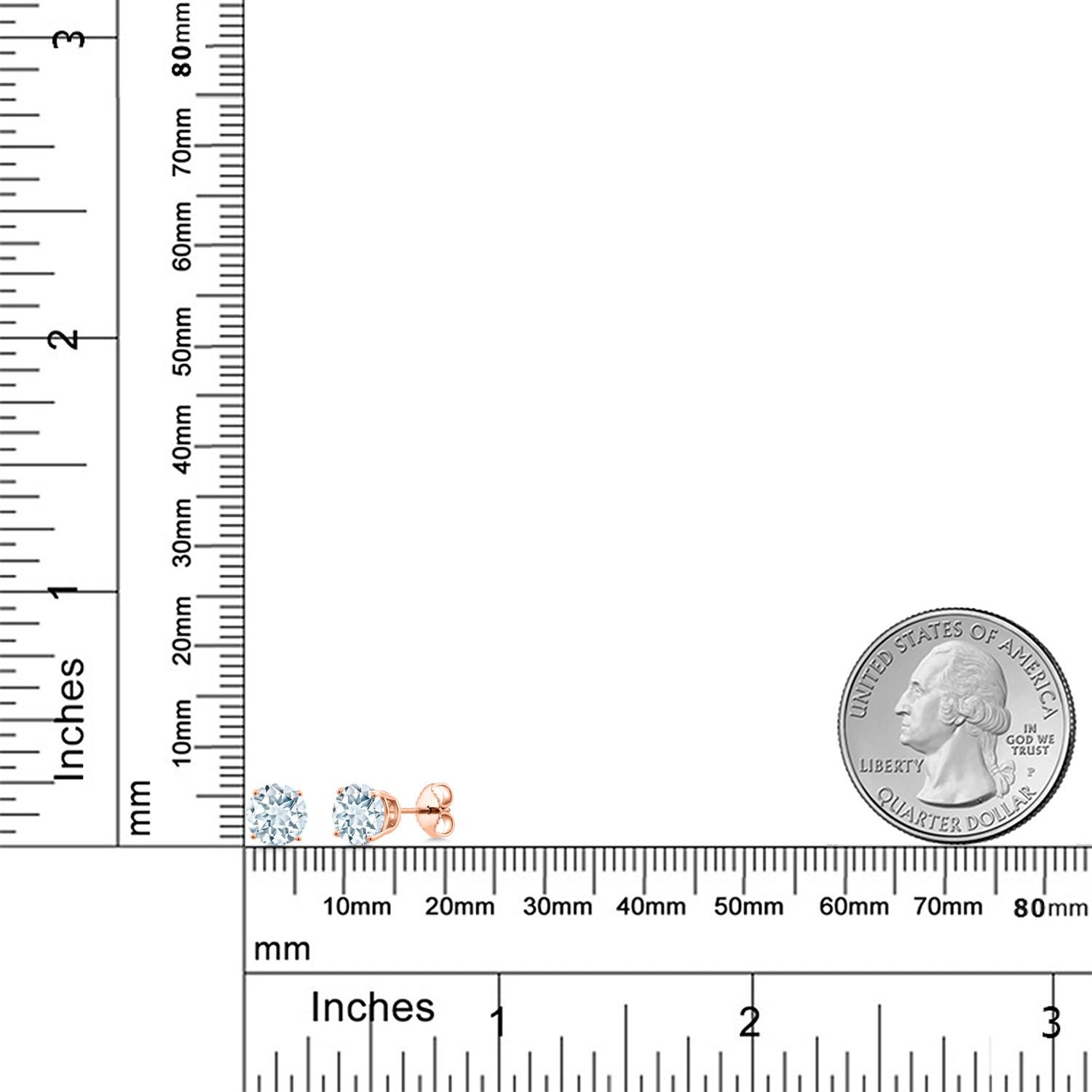 Earrings in 925 Rose Gold Plated Silver