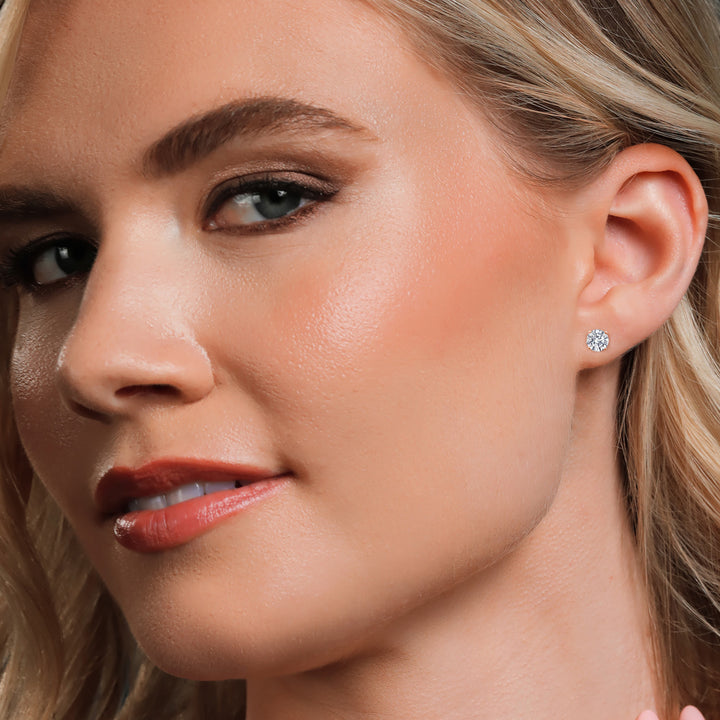 Earrings in 925 Rose Gold Plated Silver