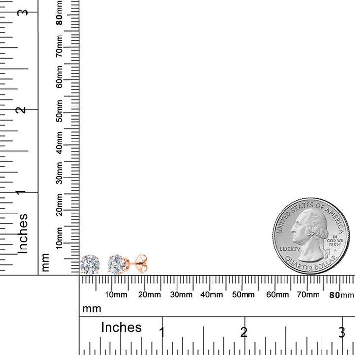 Earrings in 925 Rose Gold Plated Silver