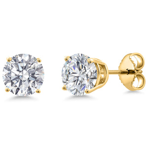 E - F_Earrings in 925 Yellow Gold Plated Silver