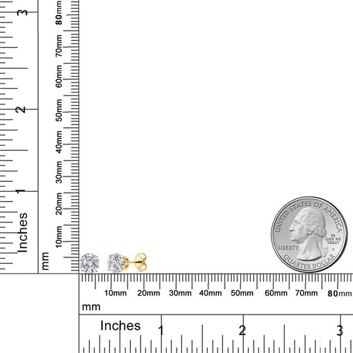 Earrings in 925 Yellow Gold Plated Silver