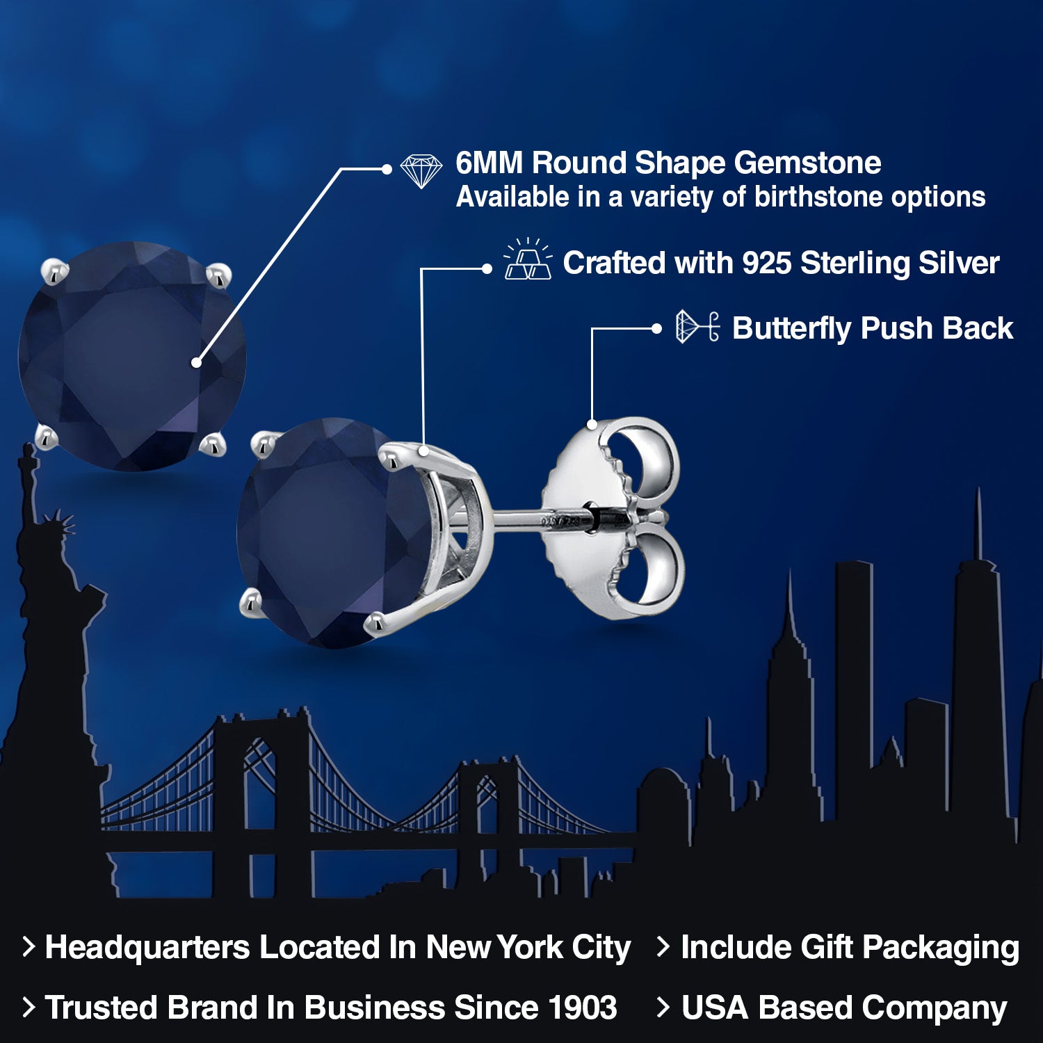 Earrings in 925 Sterling Silver