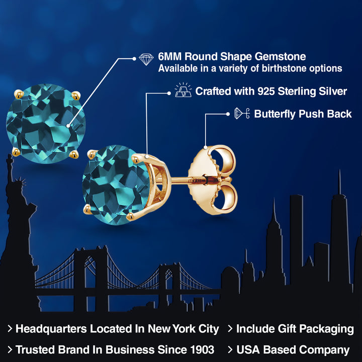 Earrings in 925 Yellow Gold Plated Silver