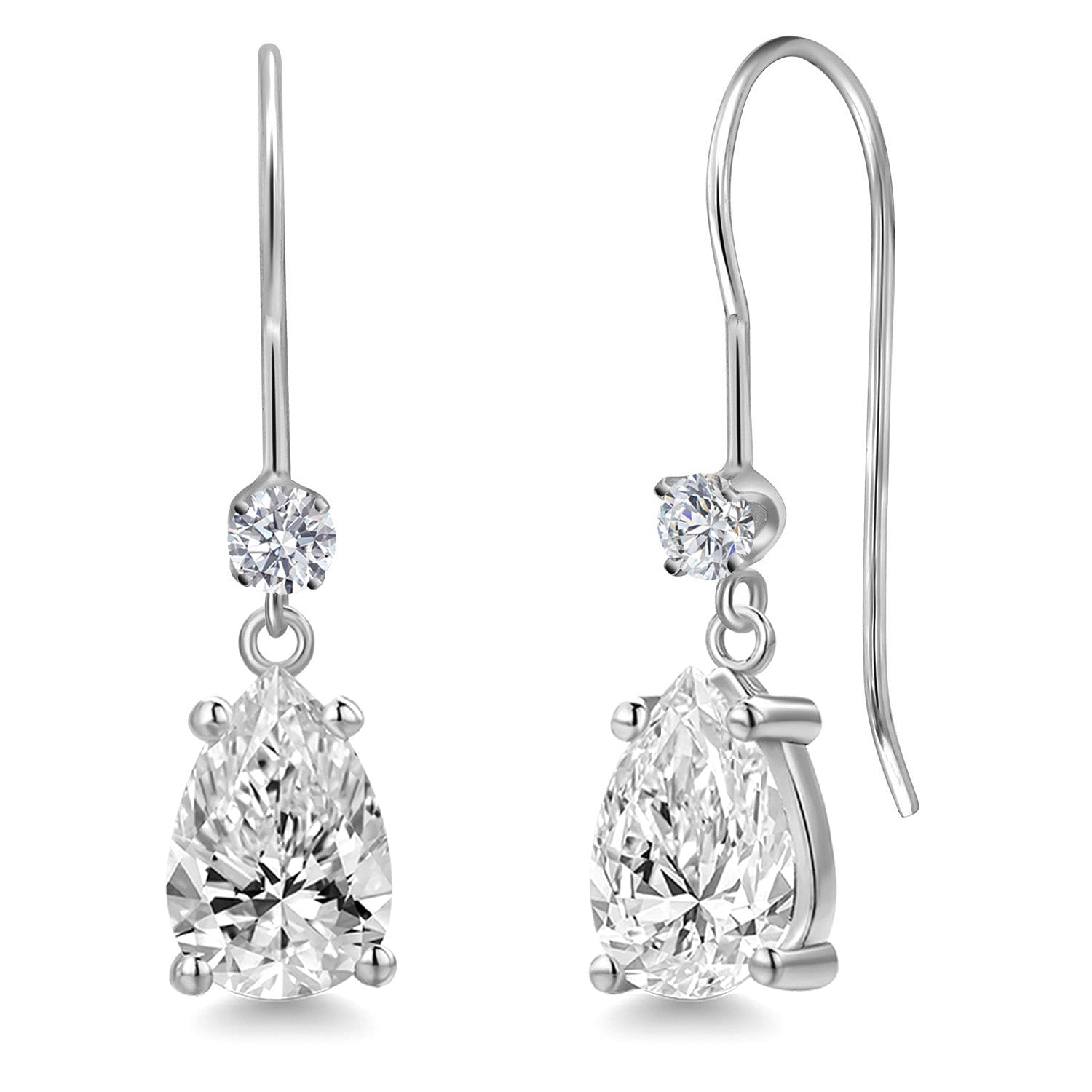 Earrings in 14K White Gold