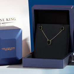 Pendant Earrings Set in 14K Yellow Gold