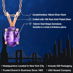 Pendant in 925 Rose Gold Plated Silver
