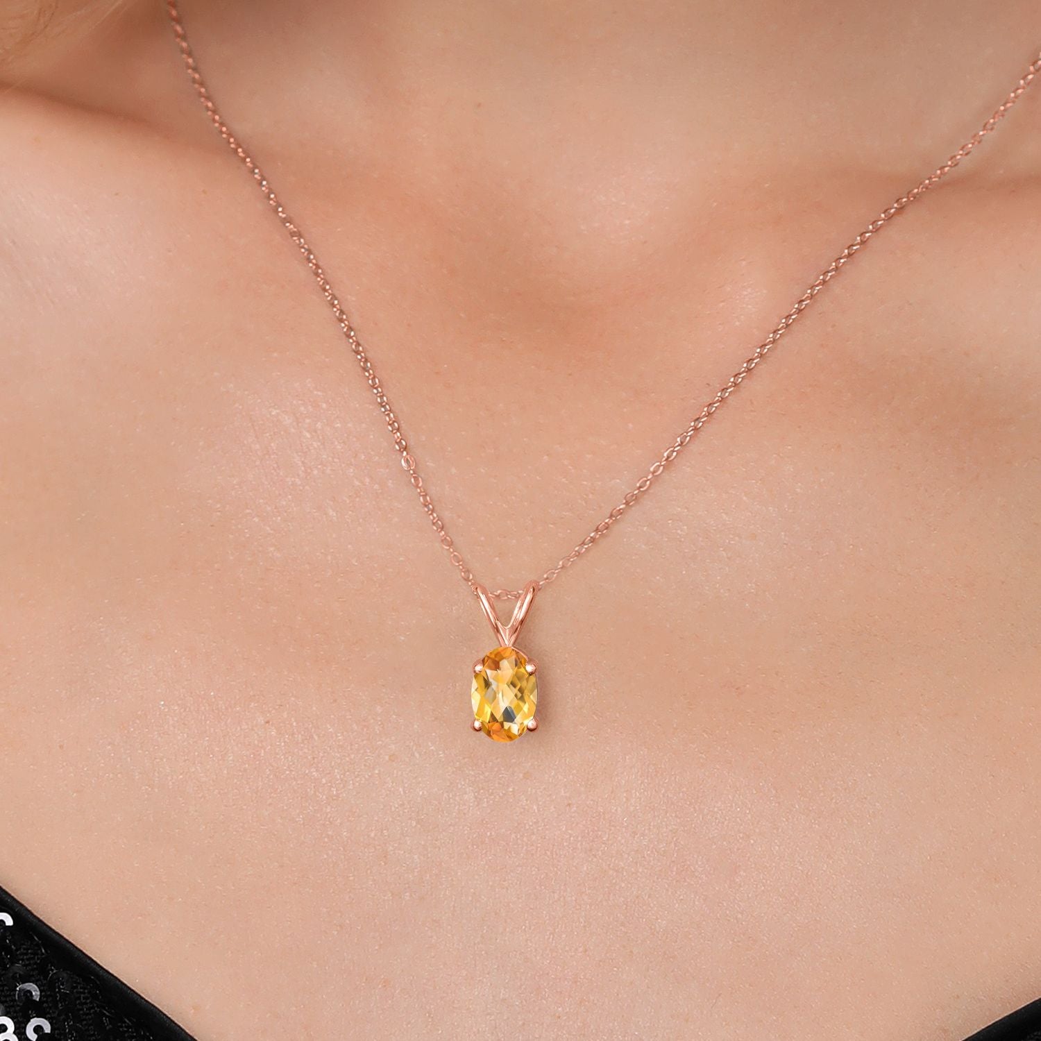 Pendant in 925 Rose Gold Plated Silver