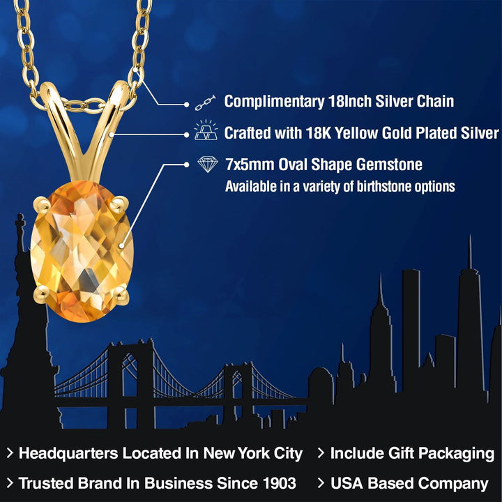 Pendant in 925 Yellow Gold Plated Silver