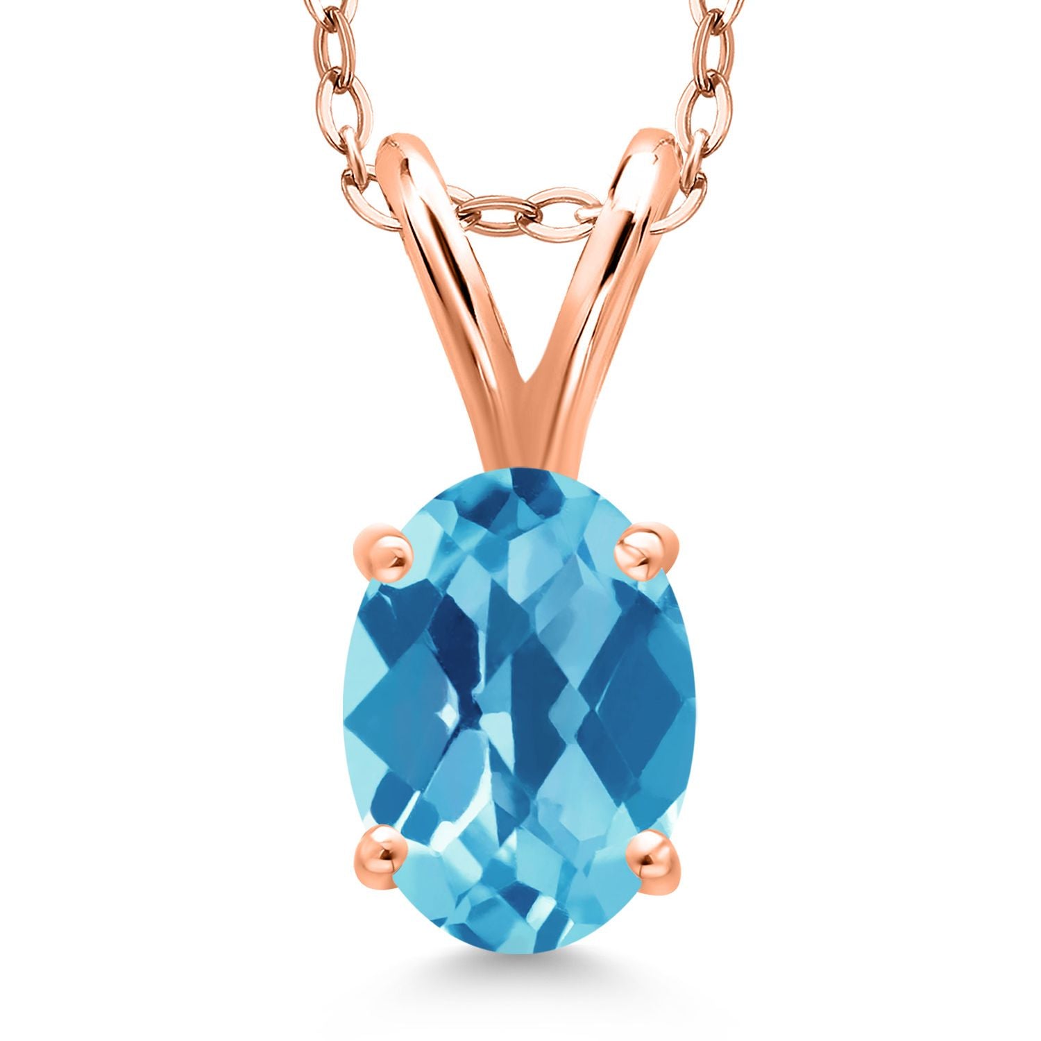 Pendant in 925 Rose Gold Plated Silver