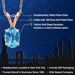 Pendant in 925 Rose Gold Plated Silver
