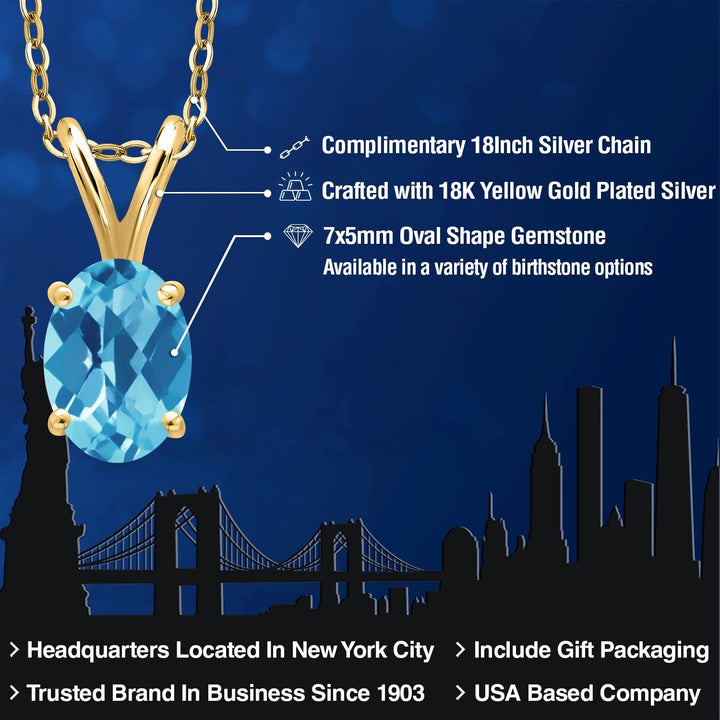 Pendant in 925 Yellow Gold Plated Silver