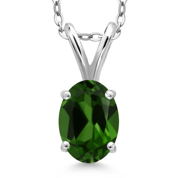Chrome Diopside_Pendant in 925 Sterling Silver