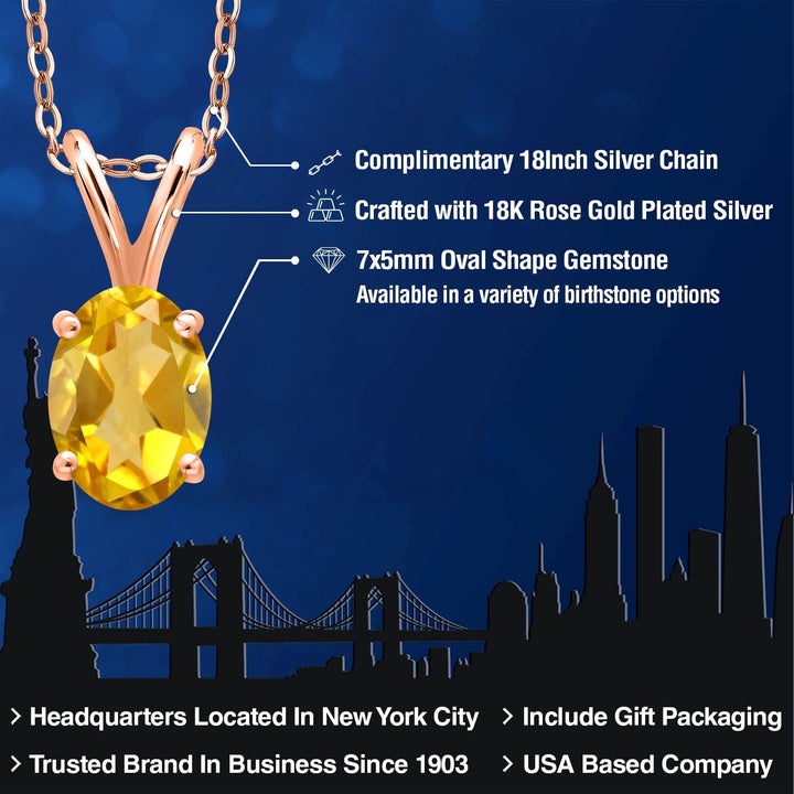 Pendant in 925 Rose Gold Plated Silver