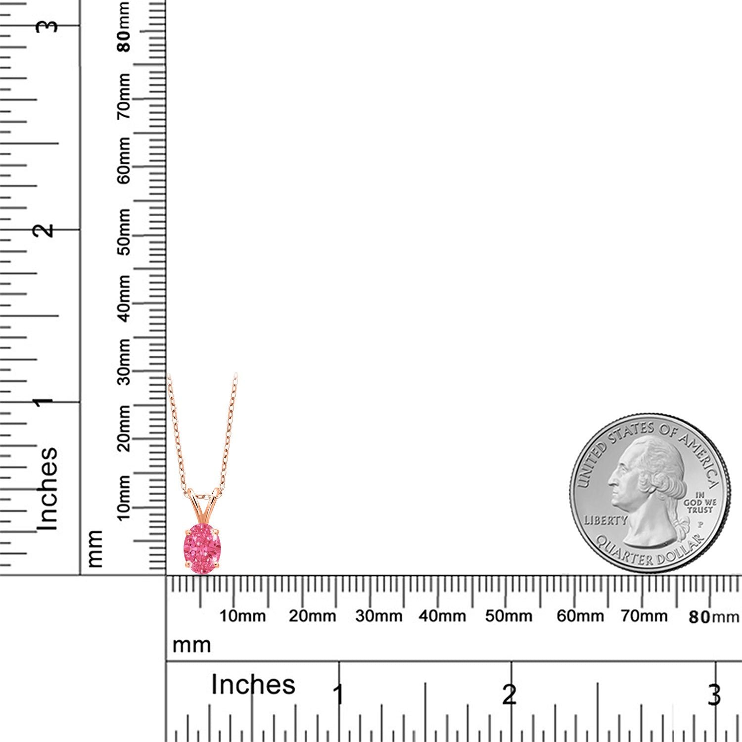 Pendant in 925 Rose Gold Plated Silver