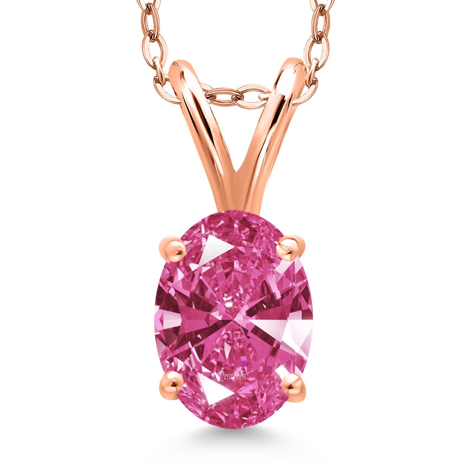 Pendant in 925 Rose Gold Plated Silver