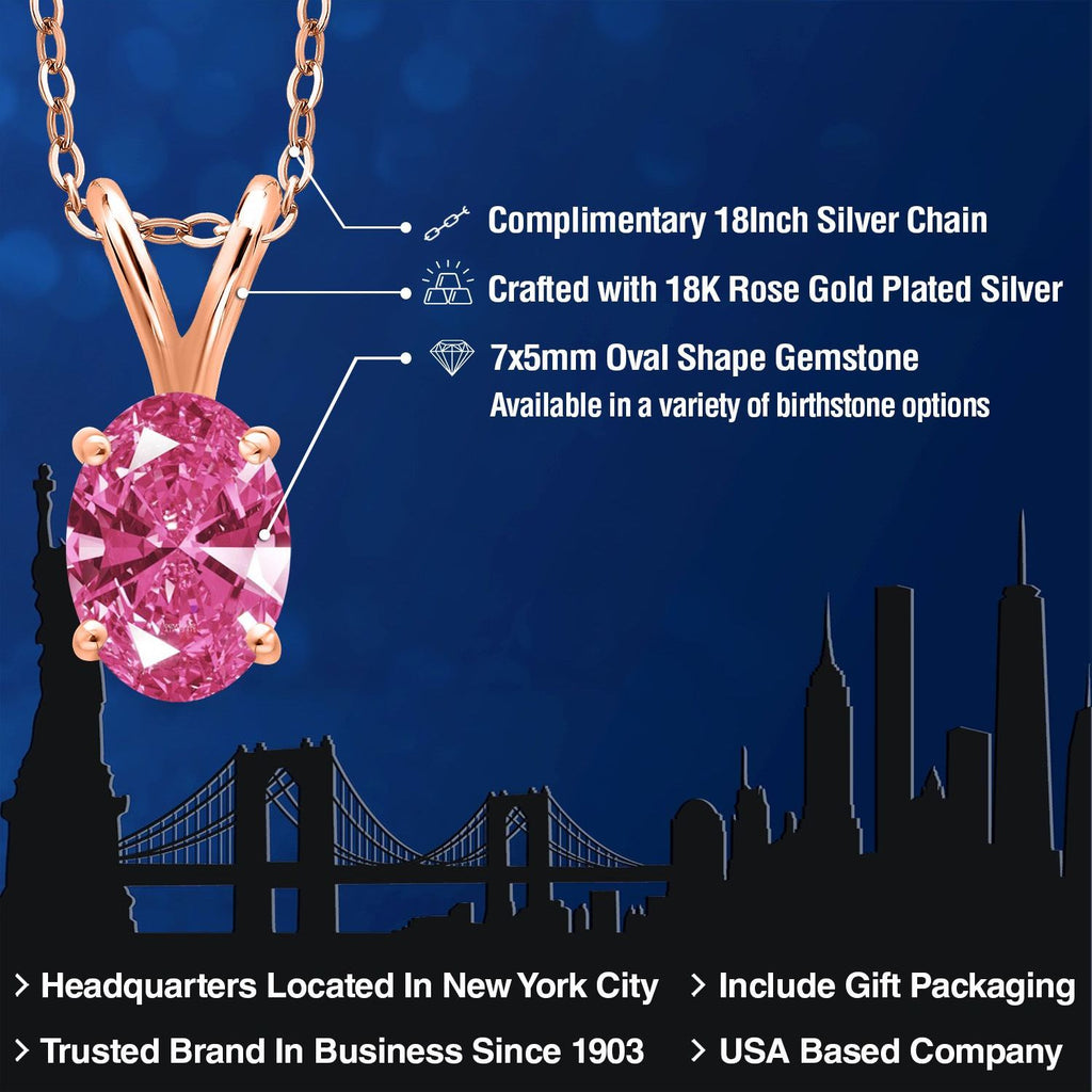 Pendant in 925 Rose Gold Plated Silver