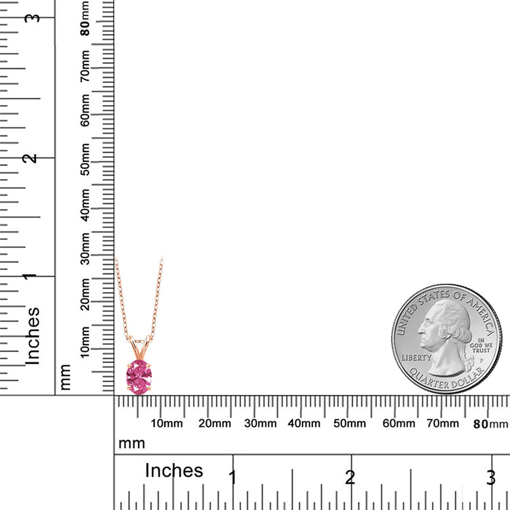 Pendant in 925 Rose Gold Plated Silver