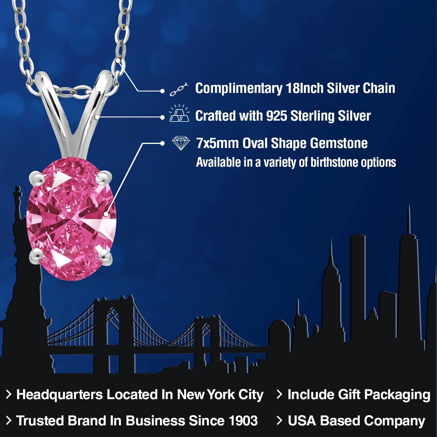 Pendant in 925 Sterling Silver