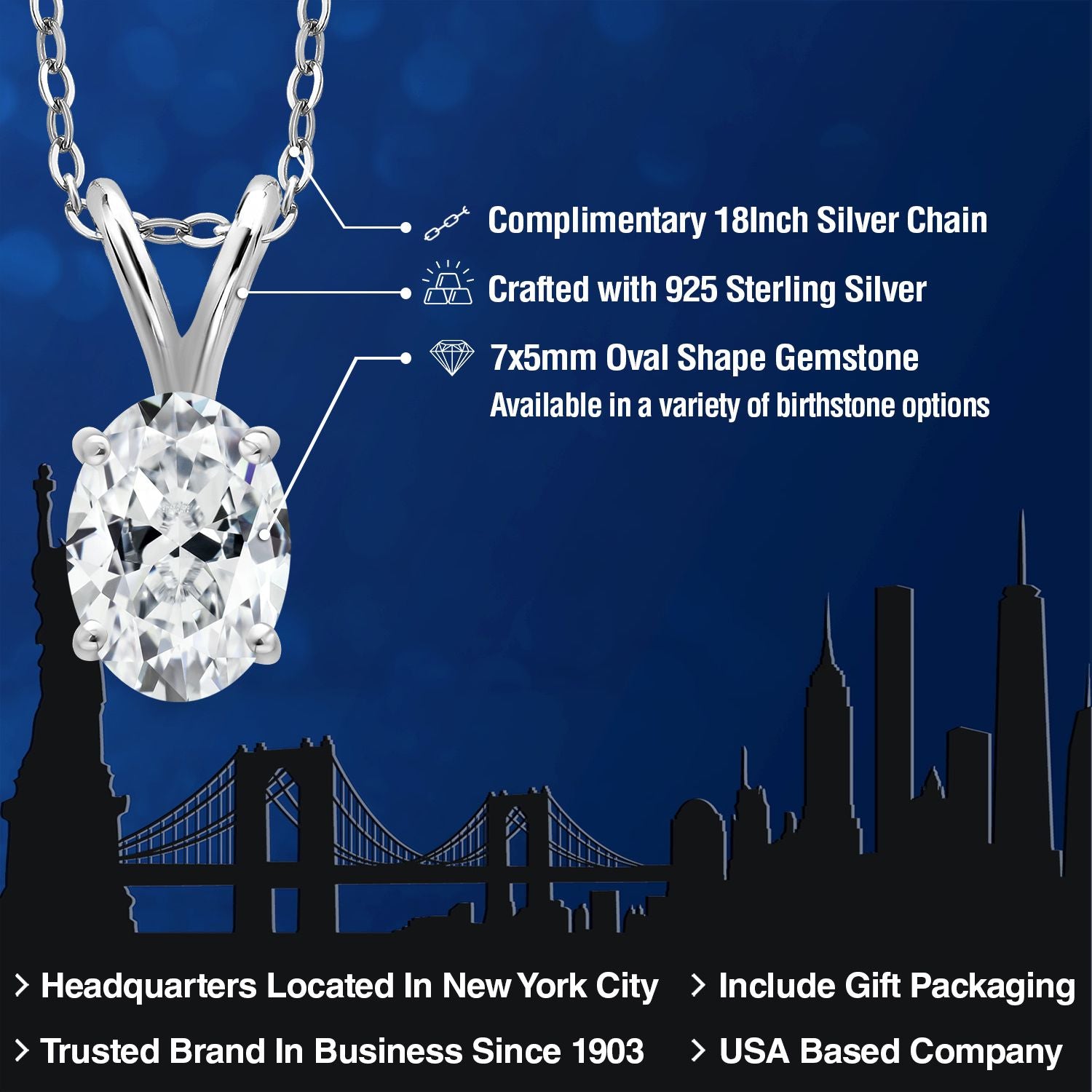 Pendant in 925 Sterling Silver