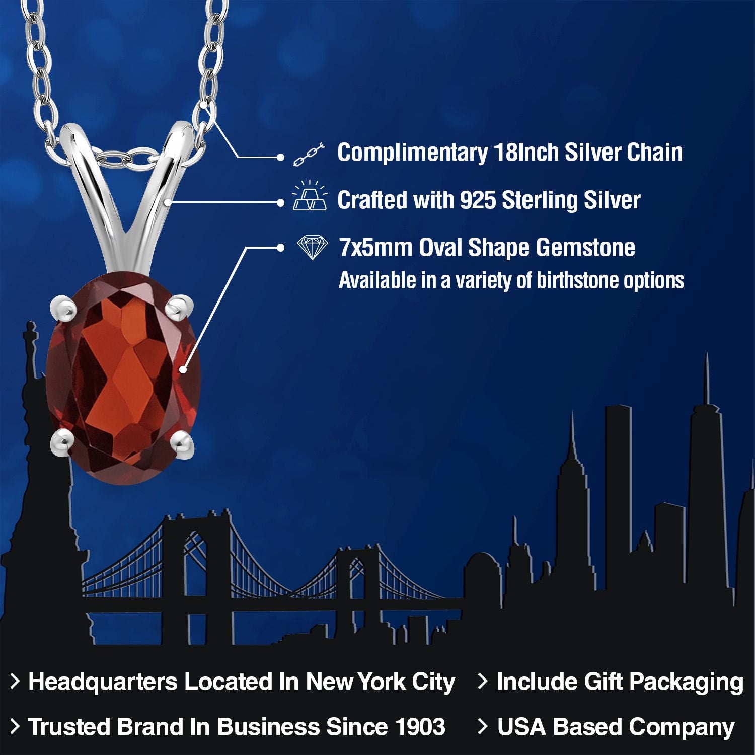 Pendant in 925 Sterling Silver