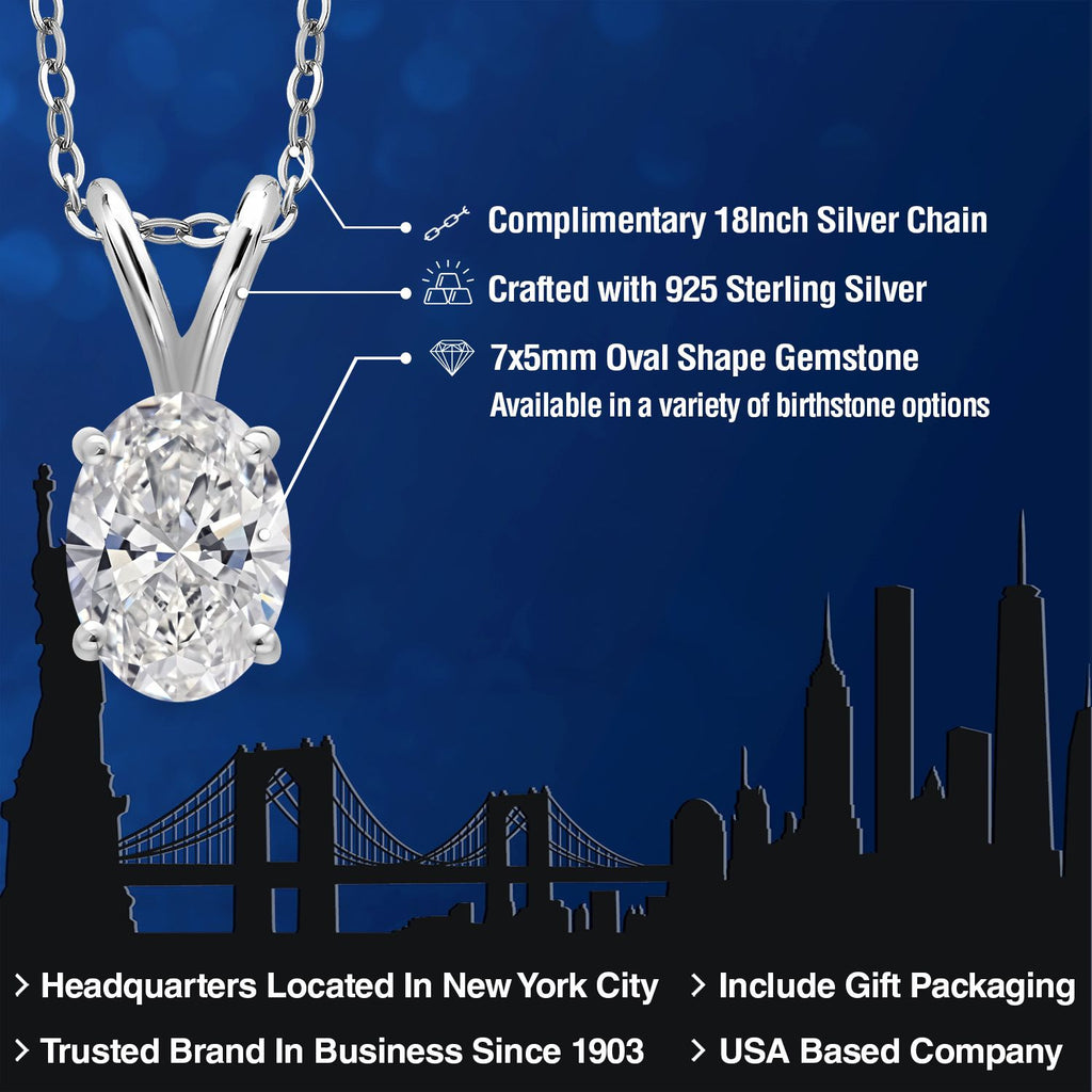 Lab Grown Diamond_Pendant in 925 Sterling Silver