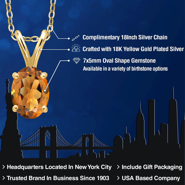 Pendant in 925 Yellow Gold Plated Silver