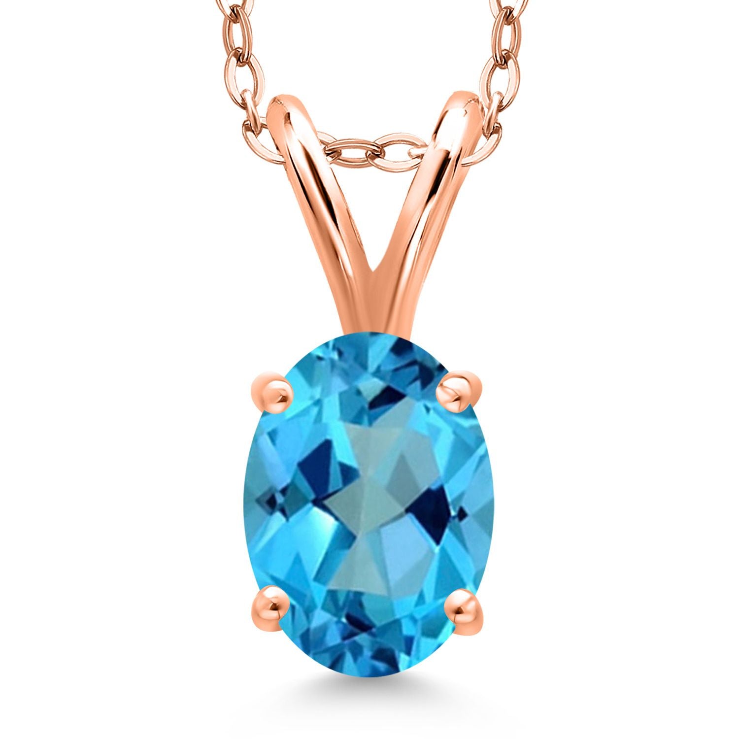 Pendant in 925 Rose Gold Plated Silver