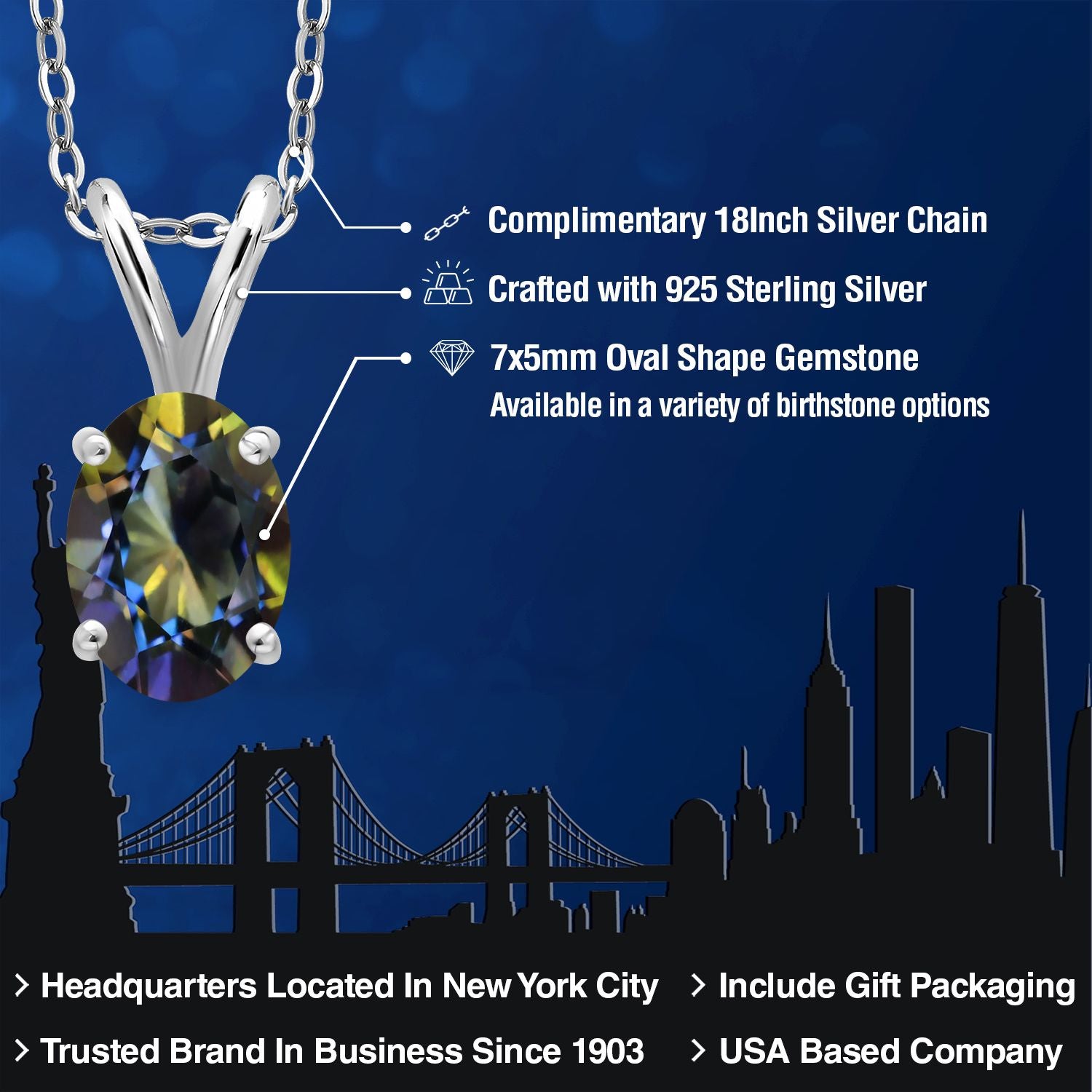 Pendant in 925 Sterling Silver