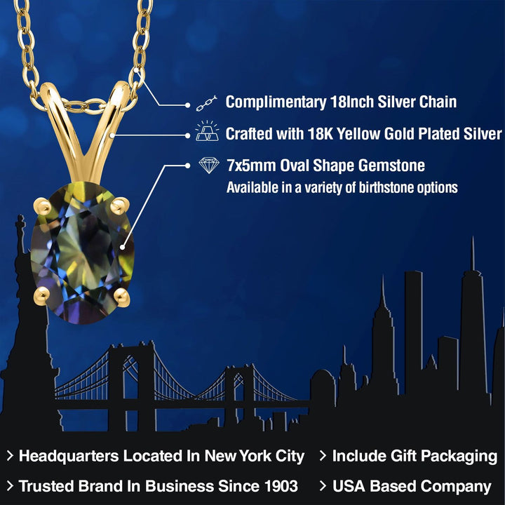 Pendant in 925 Yellow Gold Plated Silver