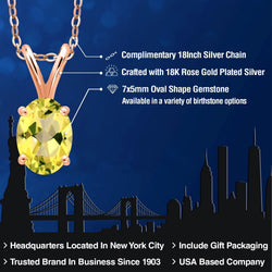Pendant in 925 Rose Gold Plated Silver
