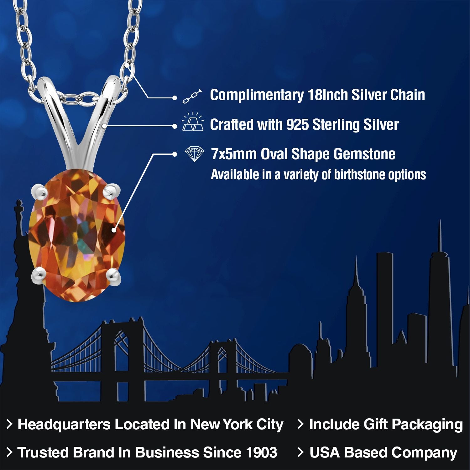 Pendant in 925 Sterling Silver