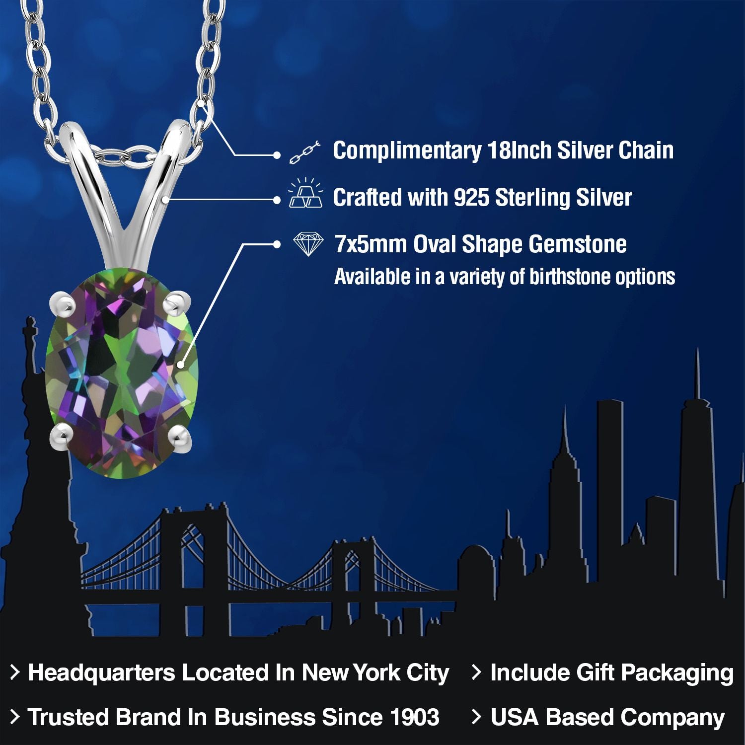 Pendant in 925 Sterling Silver