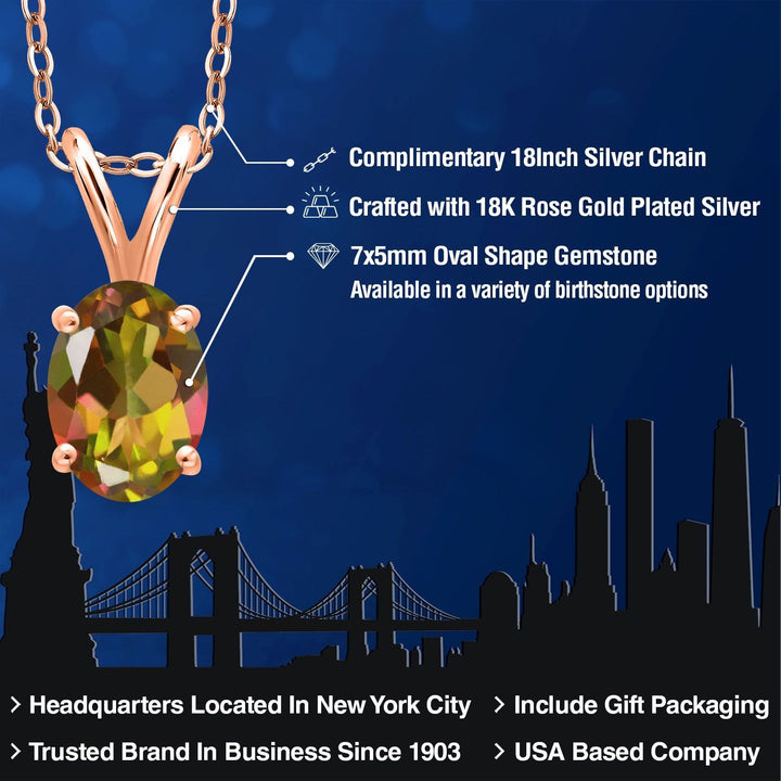 Pendant in 925 Rose Gold Plated Silver