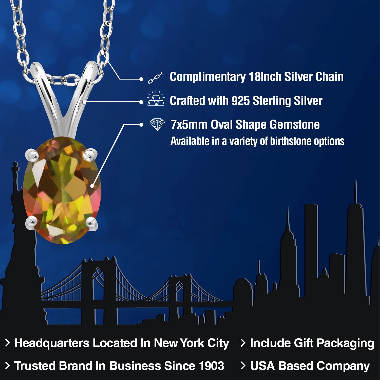 Pendant in 925 Sterling Silver