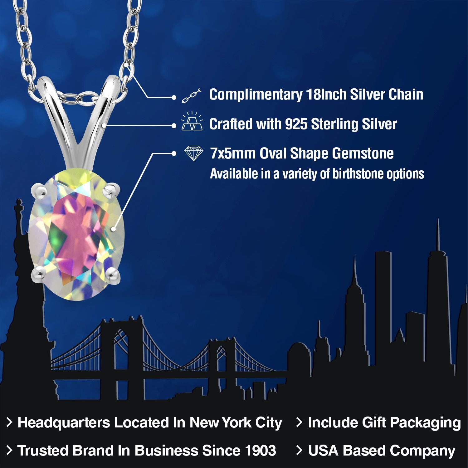 Pendant in 925 Sterling Silver