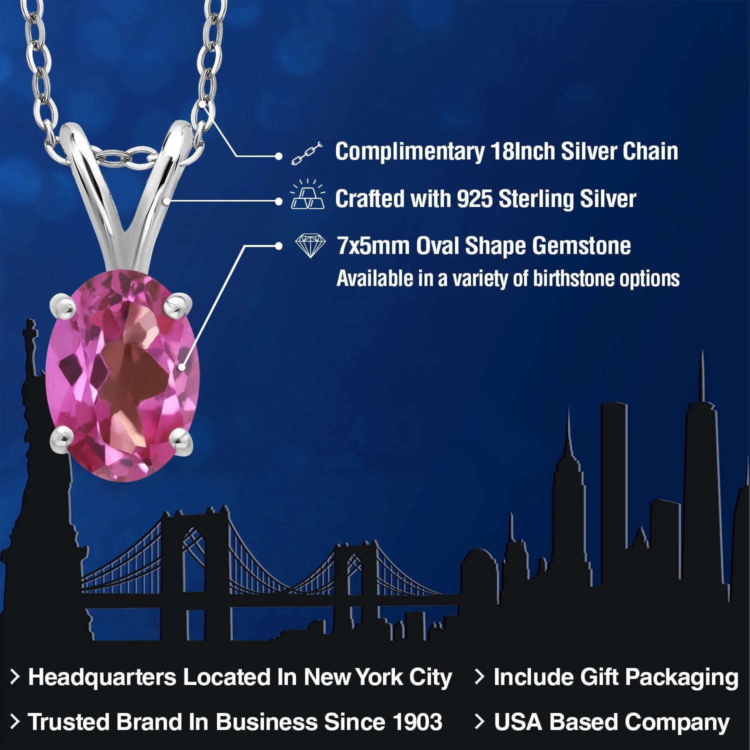 Pendant in 925 Sterling Silver