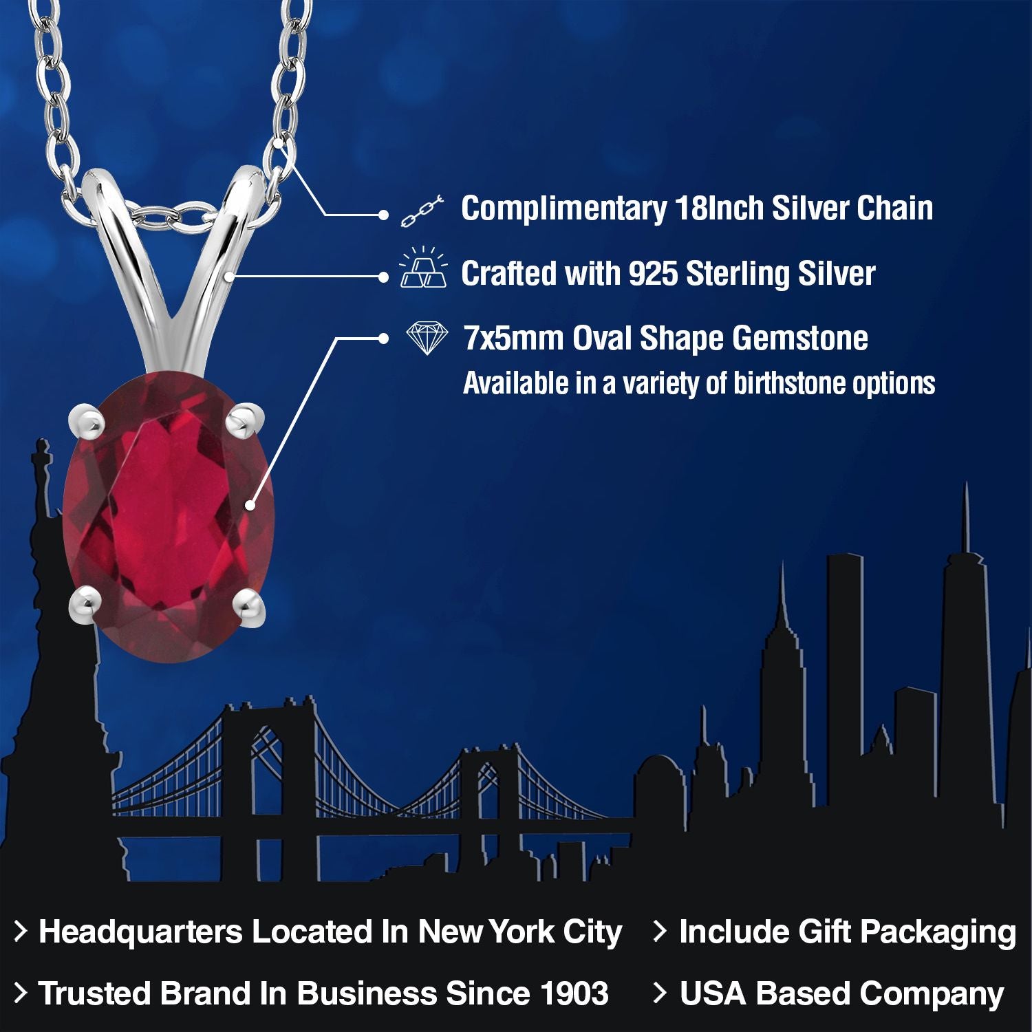 Pendant in 925 Sterling Silver