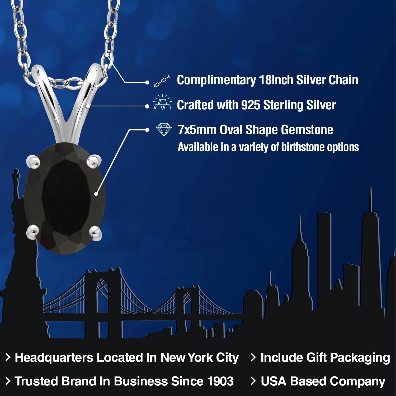 Pendant in 925 Sterling Silver