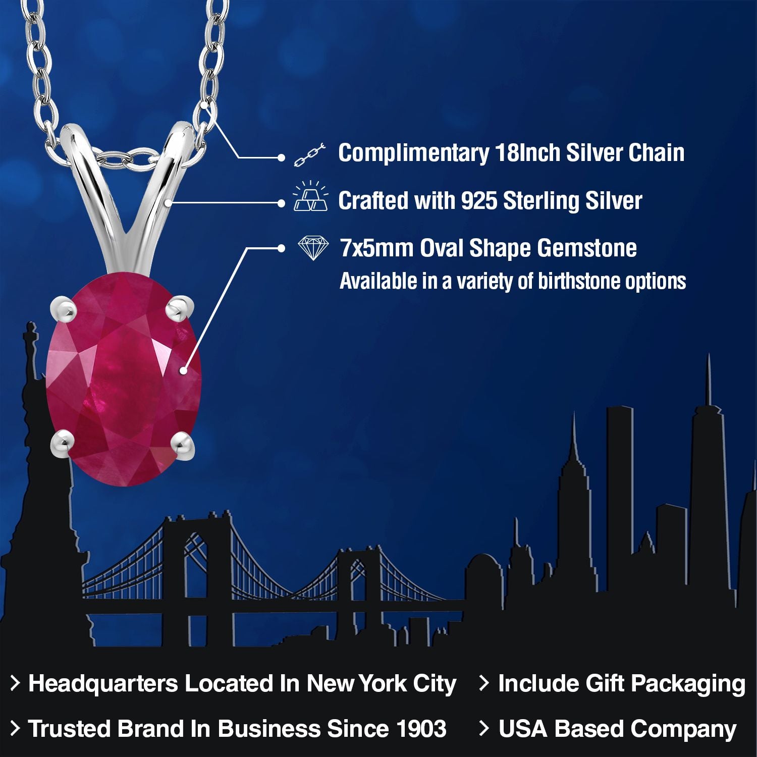 Pendant in 925 Sterling Silver