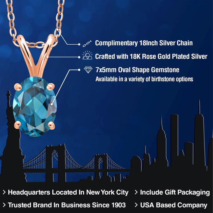 Pendant in 925 Rose Gold Plated Silver