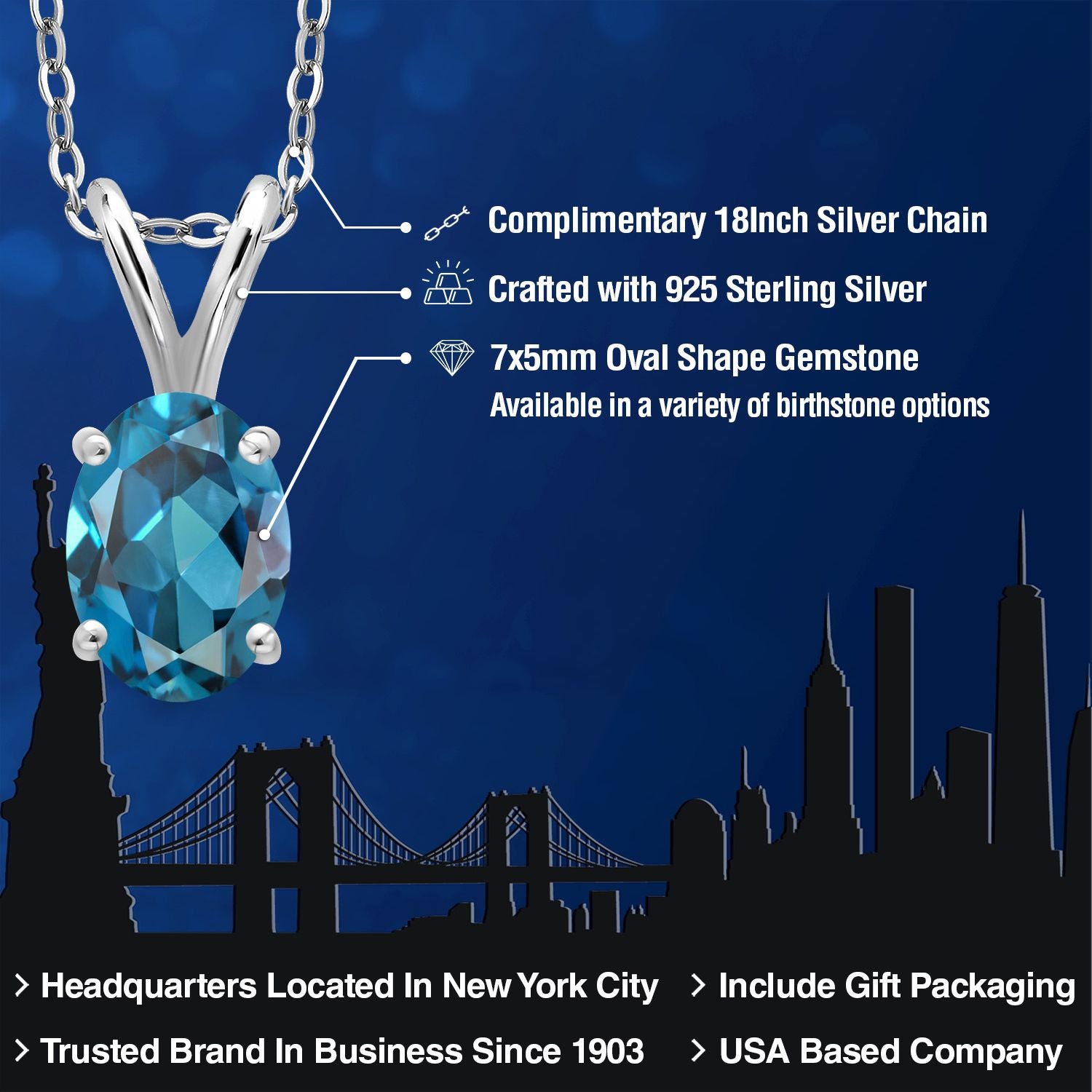 Pendant in 925 Sterling Silver