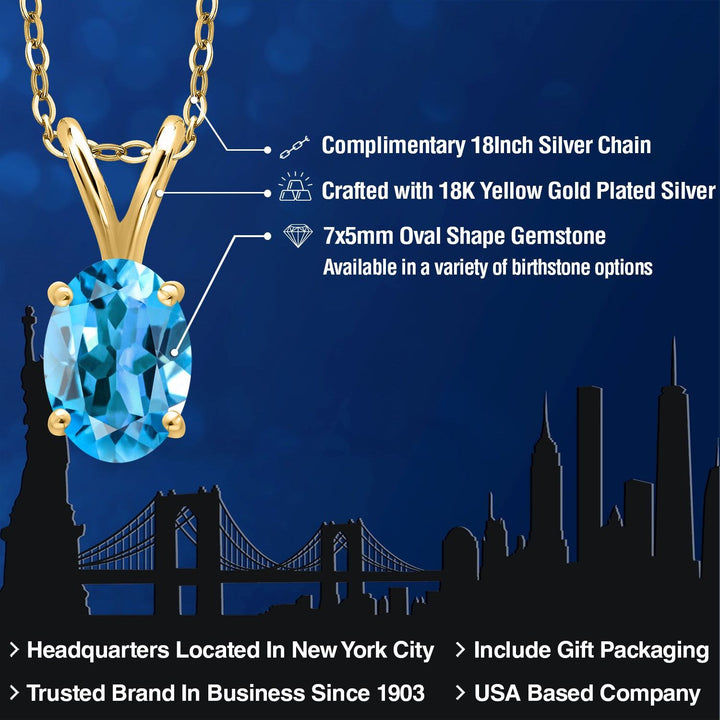 Pendant in 925 Yellow Gold Plated Silver