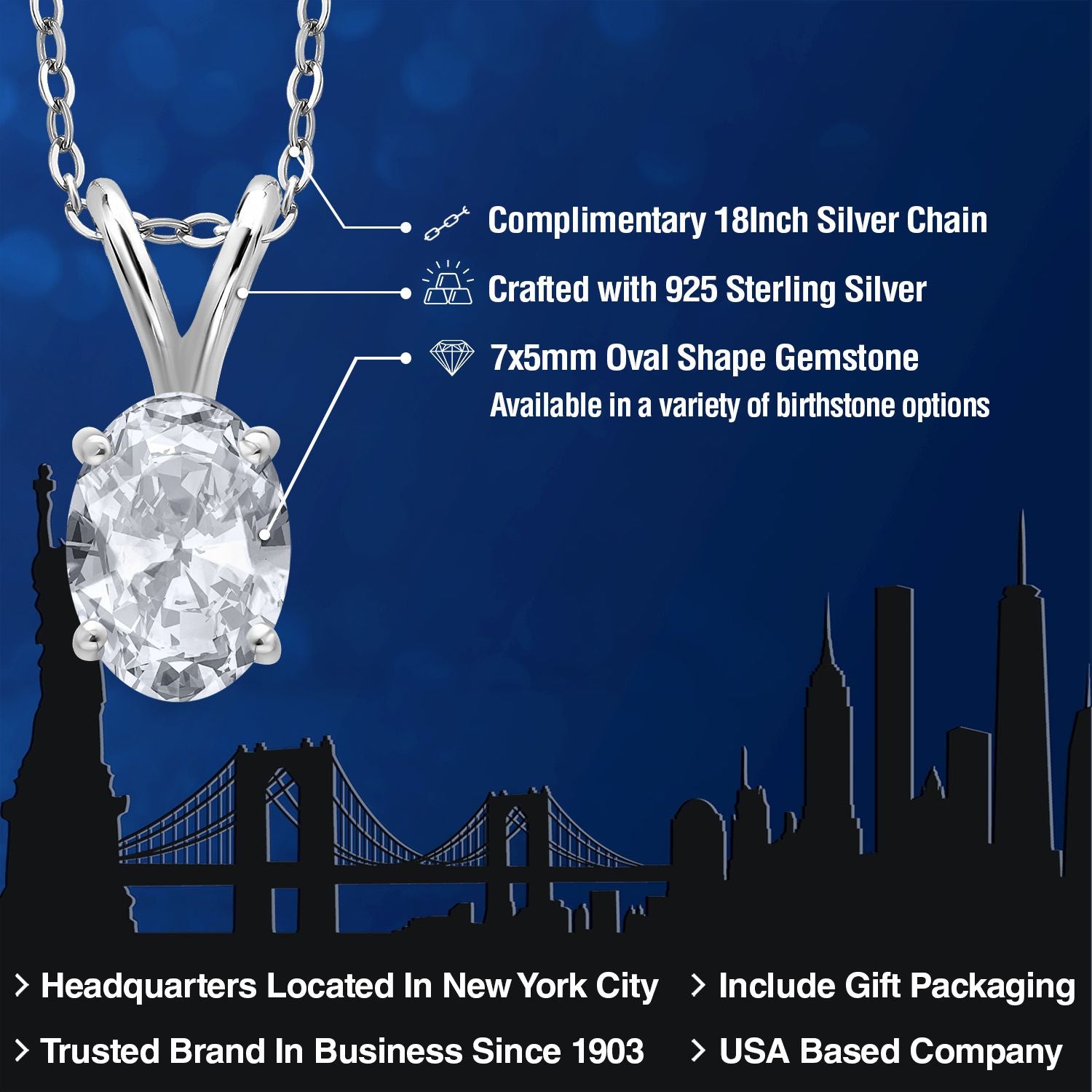 Pendant in 925 Sterling Silver